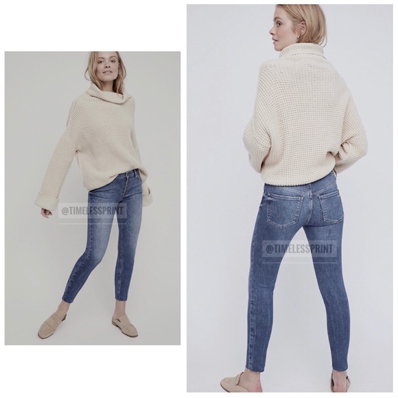 Free People Denim - Free People Cropped Mid-rise Skinny Jeans